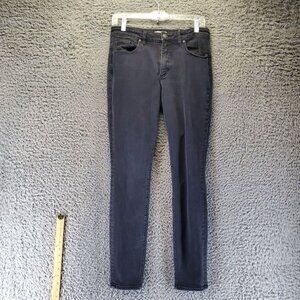 Loft Jeans Womens Size 8 Black Curvy Skinny Stretch Denim